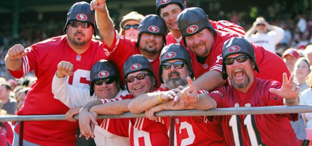 49ers fans tailgate before Falcons game