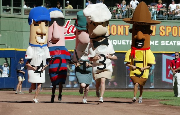 Coolest Milwaukee Brewer Racing Sausages Group Costume