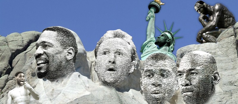 NBA Mount Rushmore - Four Statues 