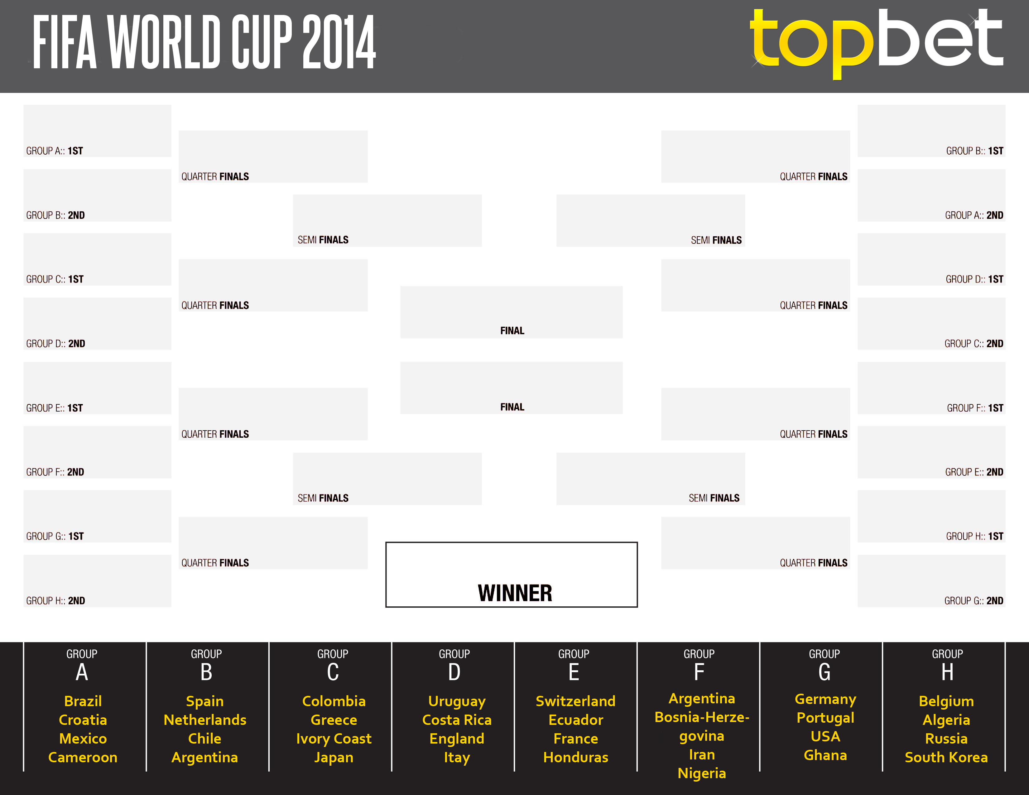 2014 World Cup Bracket