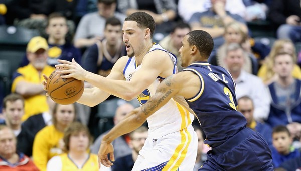 Klay+Thompson+Golden+State+Warriors+v+Pacers