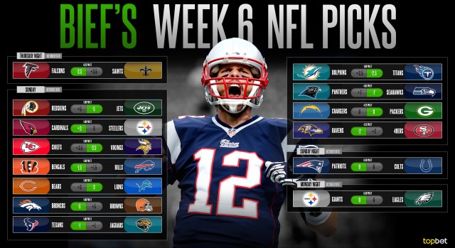 nfl picks predictions week 6