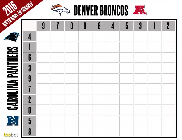 Printable Super Bowl Squares Game 2022 for Bengals vs Rams