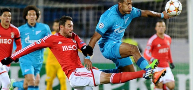 UEFA Champions League Benfica vs. Zenit Predictions, Picks, and Preview – Round of 16 First Leg – February 16, 2016