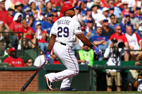 Adrian Beltre gets a single