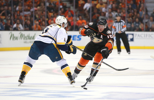 Corey Perry and Shea Weber going at it