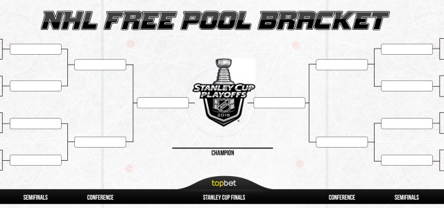 2016 NHL Hockey Playoff Bracket Pool 