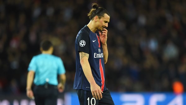 Zlatan Ibrahimovic biting his finger