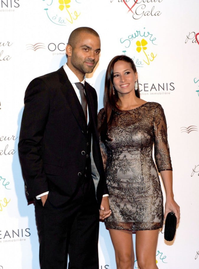 Axelle Francine and husband Tony Parker