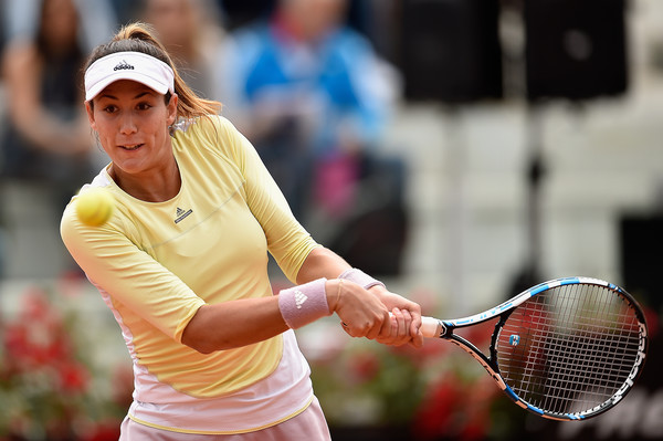 Garbine Muguruza with a backhand