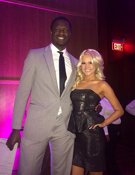 Kendra Shaw with Julius Randle