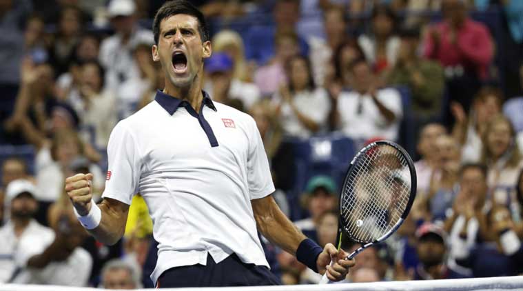 Novak Djokovic roars