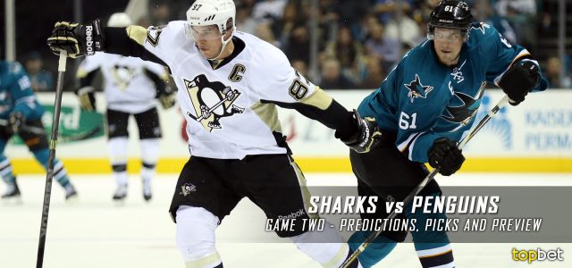 San Jose Sharks vs Pittsburgh Penguins Predictions, Picks, Odds and Preview – 2016 Stanley Cup Game 2