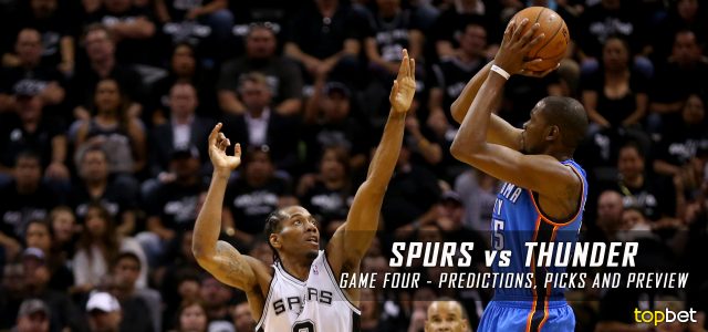 San Antonio Spurs vs. Oklahoma City Thunder Predictions, Picks and Preview – 2016 NBA Playoffs – Western Conference Semifinals Game Four – May 8, 2016