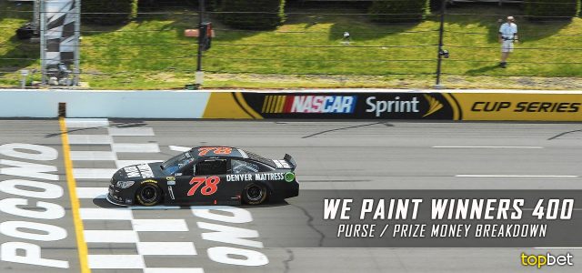 2016 NASCAR Axalta ‘We Paint Winners’ 400 Purse and Prize Money Breakdown