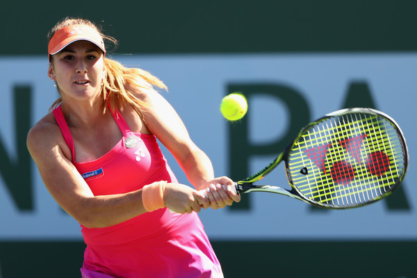 Belinda Bencic in action