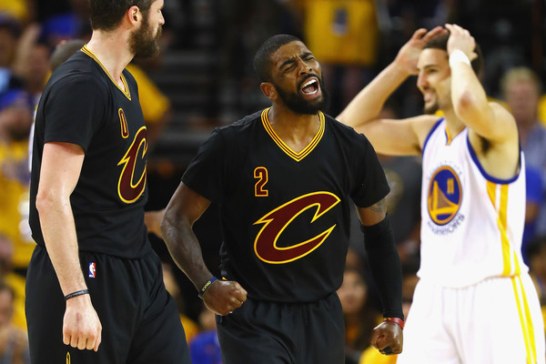 Kyrie Irving pumped up