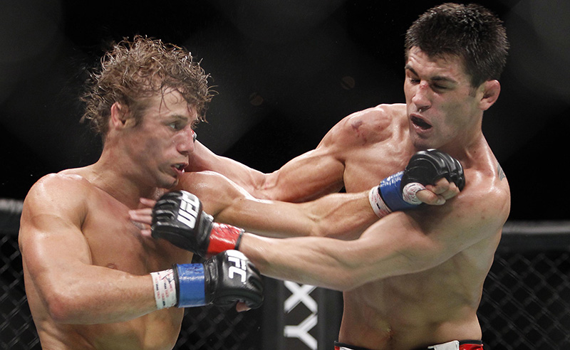 Urijah Faber and Dominic Cruz trade blows in their second fight at UFC 132