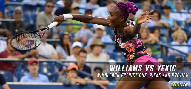 Venus Williams vs. Donna Vekic Predictions, Odds, Picks and Tennis Betting Preview – 2016 Wimbledon First Round