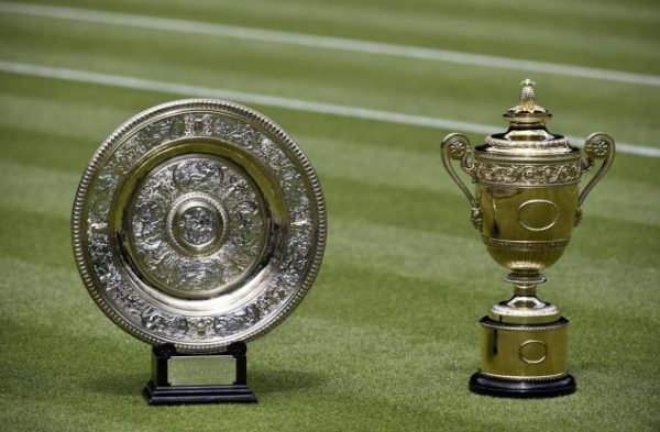 Wimbledon men's and women's trophies