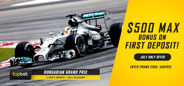 2016 Formula One Hungarian Grand Prix Points Awarded / Table Breakdown