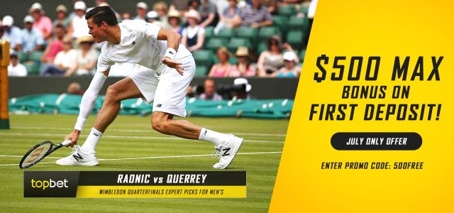 Milos Raonic vs. Sam Querrey Predictions, Odds, Picks and Tennis Betting Preview – 2016 Wimbledon Quarterfinals