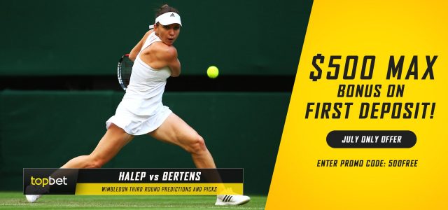Simona Halep vs. Kiki Bertens Predictions, Odds, Picks and Tennis Betting Preview – 2016 Wimbledon Third Round