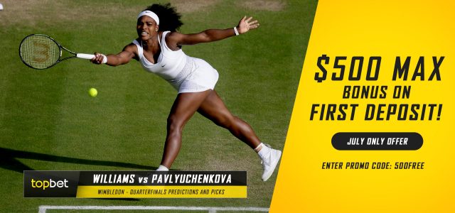 Serena Williams vs. Anastasia Pavlyuchenkova Predictions, Odds, Picks and Tennis Betting Preview – 2016 Wimbledon Quarterfinals