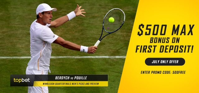 Tomas Berdych vs. Lucas Pouille Predictions, Odds, Picks and Tennis Betting Preview – 2016 Wimbledon Quarterfinals