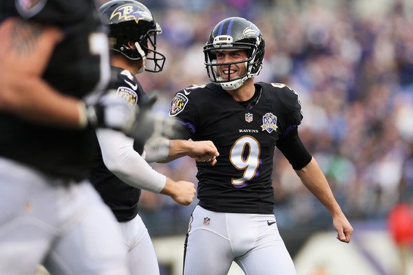 Justin Tucker of the Baltimore Ravens