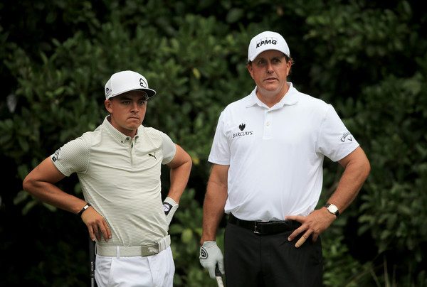 Rickie Fowler and Phil Mickelson 