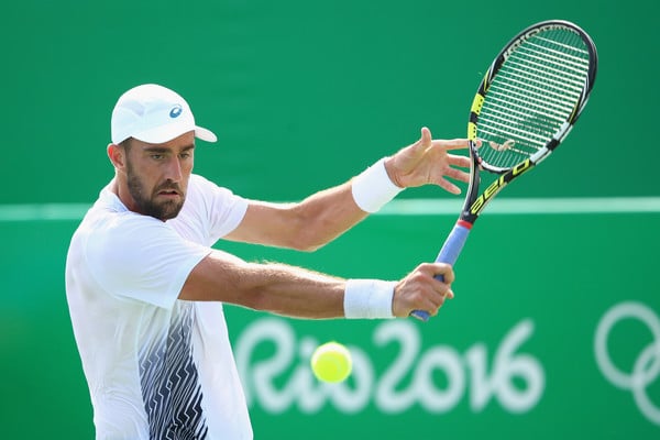 Steve Johnson in action at Rio