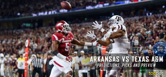 Arkansas Razorbacks vs. Texas A&M Aggies Predictions, Picks, Odds, and NCAA Football Week Four Betting Preview – September 24, 2016
