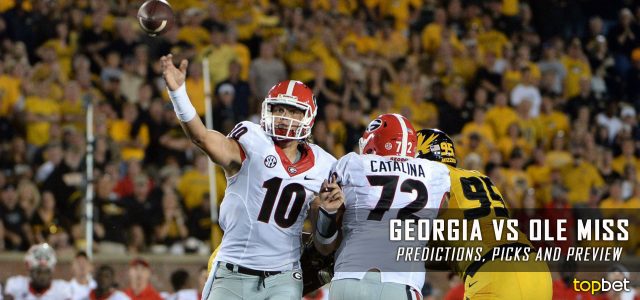 Georgia Bulldogs vs. Ole Miss Rebels Predictions, Picks, Odds, and NCAA Football Week Four Betting Preview – September 24, 2016