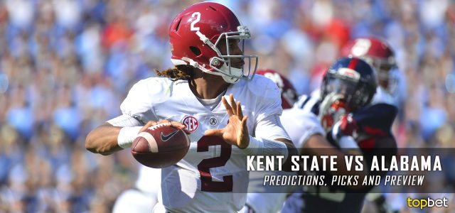 Kent State Golden Flashes vs. Alabama Crimson Tide Predictions, Picks, Odds, and NCAA Football Week Four Betting Preview – September 24, 2016
