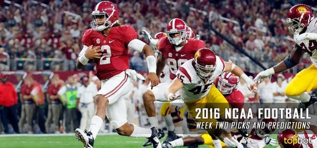 2016 NCAA Football Week Two Predictions, Picks and Preview