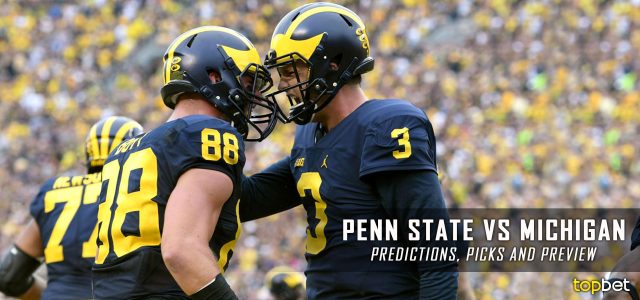 Penn State Nittany Lions vs. Michigan Wolverines Predictions, Picks, Odds, and NCAA Football Week Four Betting Preview – September 24, 2016