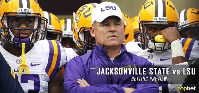 Jacksonville State Gamecocks vs. LSU Tigers Predictions, Picks, Odds, and NCAA Football Week Two Betting Preview – September 10, 2016