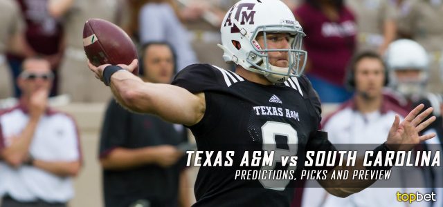 Texas A&M Aggies vs. South Carolina Gamecocks Predictions, Picks, Odds, and NCAA Football Week Five Betting Preview – October 1, 2016