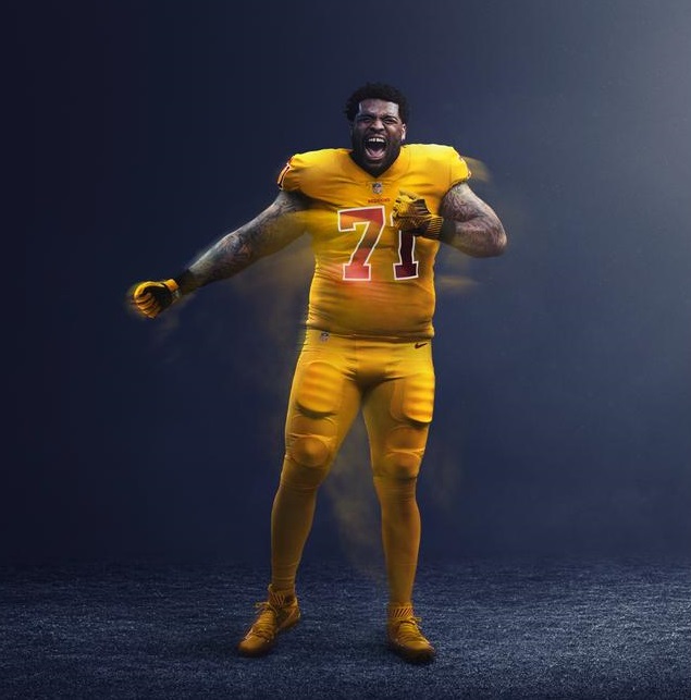 redskins color rush jersey