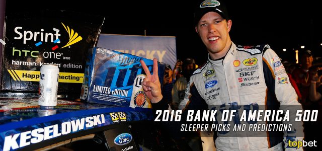 2016 Bank of America 500 Sleeper Picks and Predictions – NASCAR Betting Preview