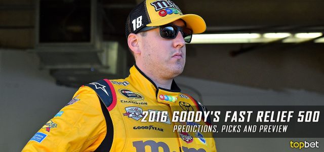 Goody’s Fast Relief 500 Predictions, Picks, Odds and Betting Preview: 2016 NASCAR Sprint Cup Series