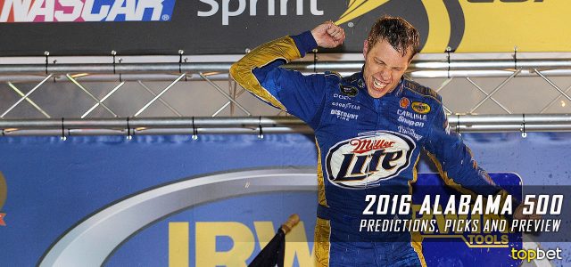 Alabama 500 Predictions, Picks, Odds and Betting Preview: 2016 NASCAR Sprint Cup Series