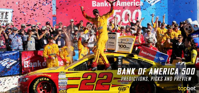 Bank of America 500 Predictions, Picks, Odds and Betting Preview: 2016 NASCAR Sprint Cup Series