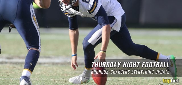 Denver Broncos vs San Diego Chargers Week 6 Thursday Night Football Odds Update