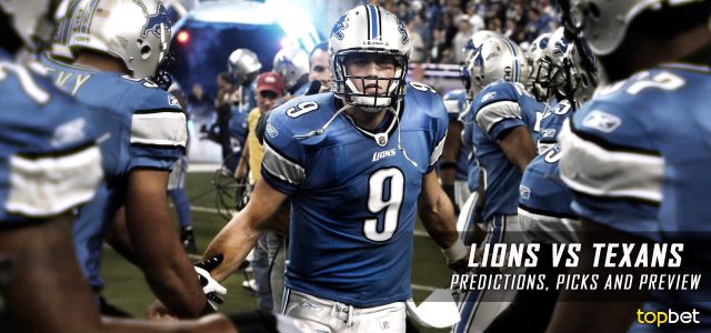 Detroit Lions vs. Houston Texans Predictions, Odds, Picks and NFL Week 8 Betting Preview – October 30, 2016
