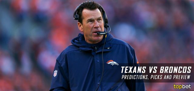 Houston Texans vs. Denver Broncos Predictions, Odds, Picks and NFL Week 7 Betting Preview – October 24, 2016