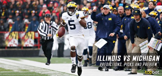 Illinois Fighting Illini vs. Michigan Wolverines Predictions, Picks, Odds, and NCAA Football Week Eight Betting Preview – October 22, 2016