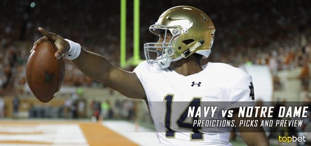 Navy Midshipmen vs. Notre Dame Fighting Irish Predictions, Picks, Odds, and NCAA Football Week 10 Betting Preview – November 5, 2016