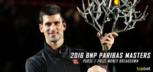 2016 ATP BNP Paribas Masters Purse and Prize Money Breakdown